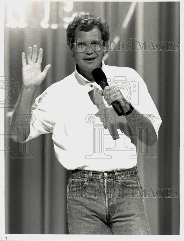 1988 Press Photo David Letterman at "The Comedy Store 15th Year Class Reunion"- Historic Images