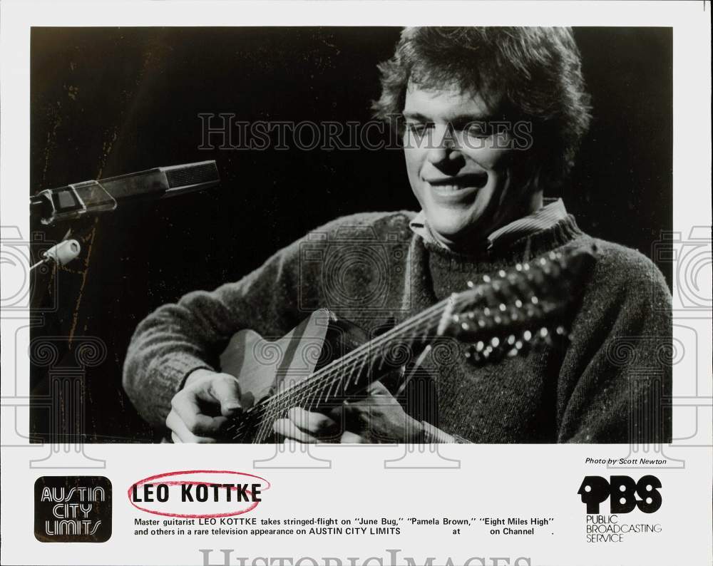 Press Photo Guitarist Leo Kottke on "Austin City Limits" - sap77388