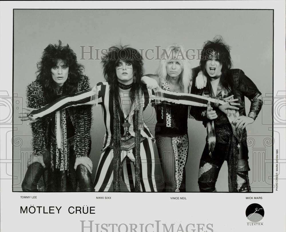 1985 Press Photo MÃƒÂ¶tley CrÃƒÂ¼e, Music Group - sap78182- Historic Images