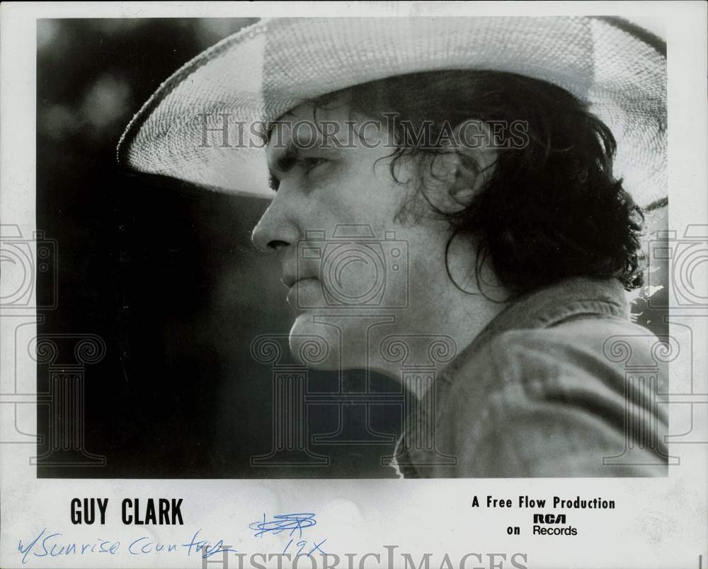 1978 Press Photo Guy Clark, Country Singer - sap78187- Historic Images