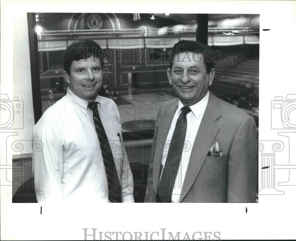 1990 Press Photo Howard Patterson and Mel Barborak at the Bud Light Classic- Historic Images