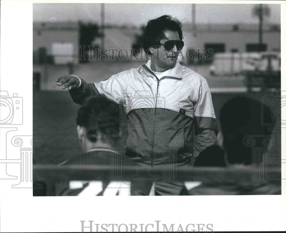 1990 Press Photo Lee High School soccer Raul Galindo - sas00124- Historic Images