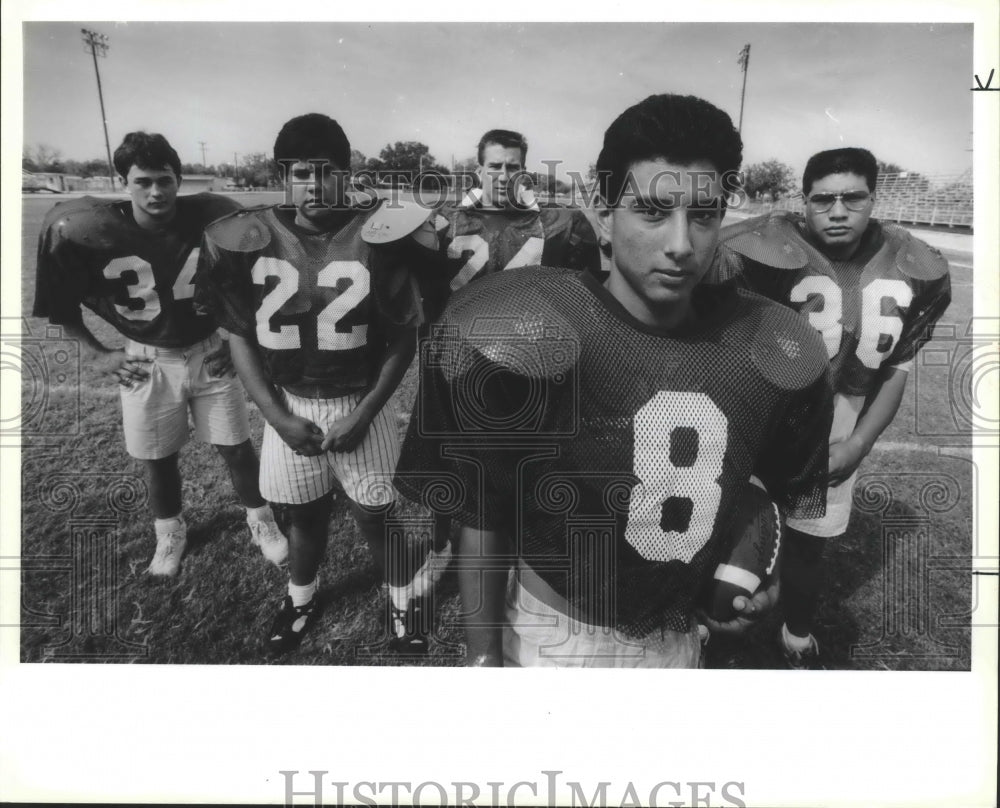 1990 Press Photo A quartet of Somerset High School football players - sas00204- Historic Images