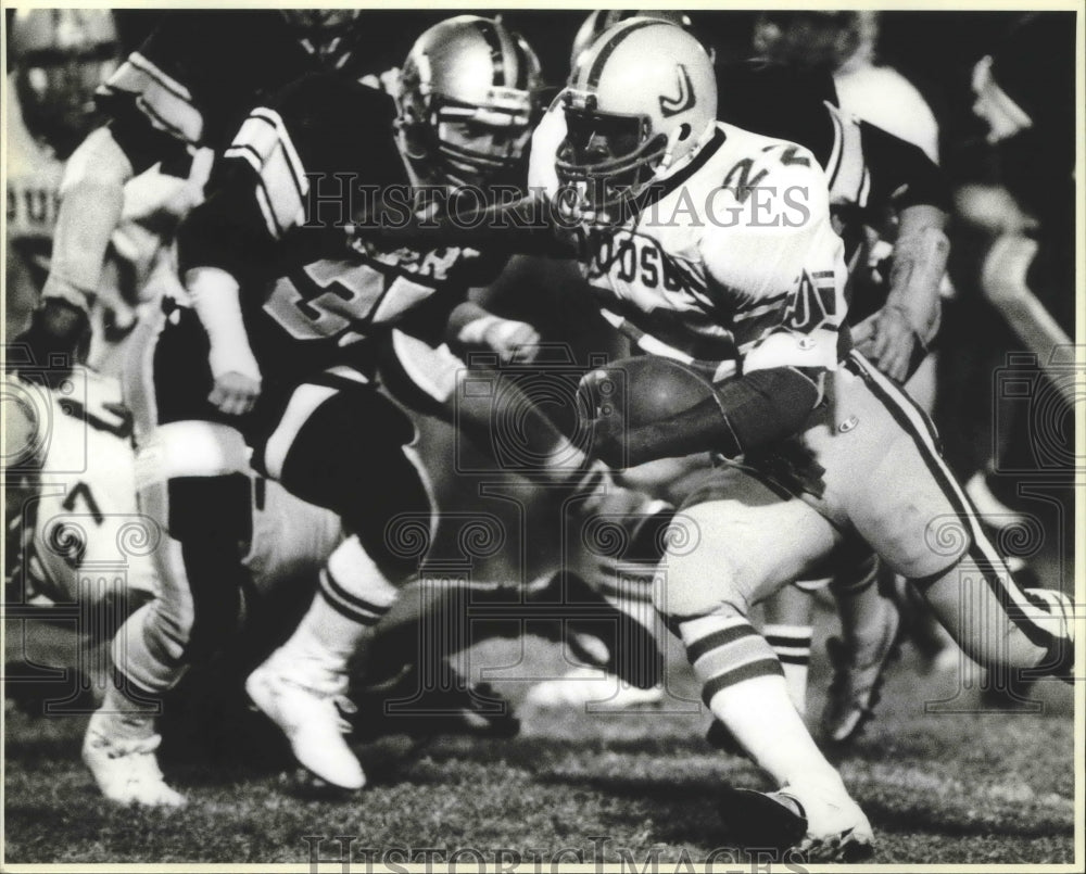 1985 Press Photo Judson and Clark high schools clash in a prep football game- Historic Images