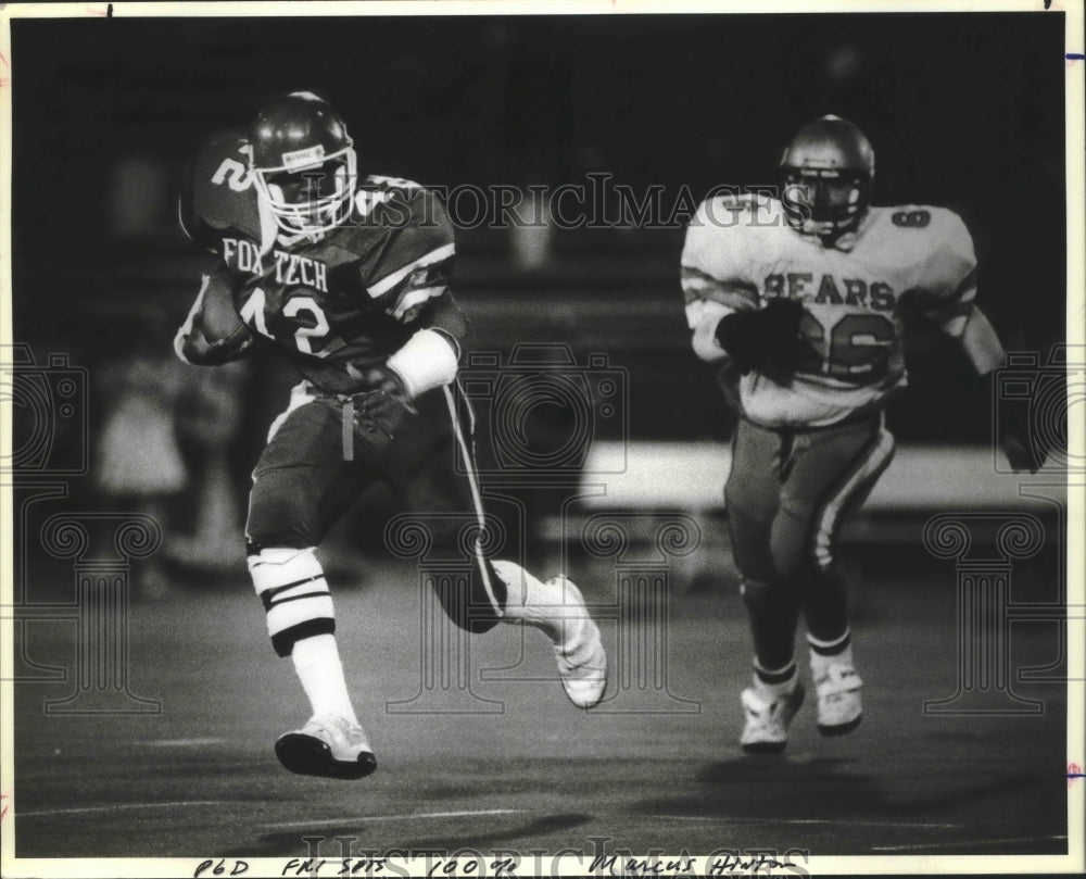 1986 Press Photo Fox Tech and Edison play a high school football game- Historic Images