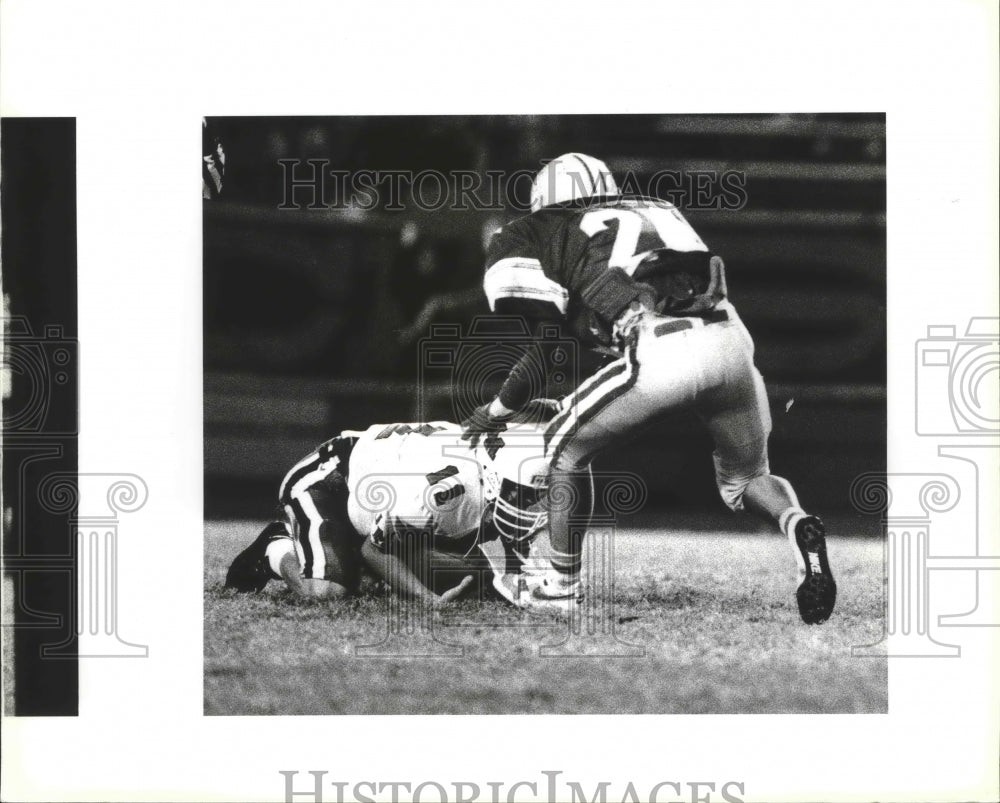 1991 Press Photo Madison and Judson play a high school football game - sas00518- Historic Images