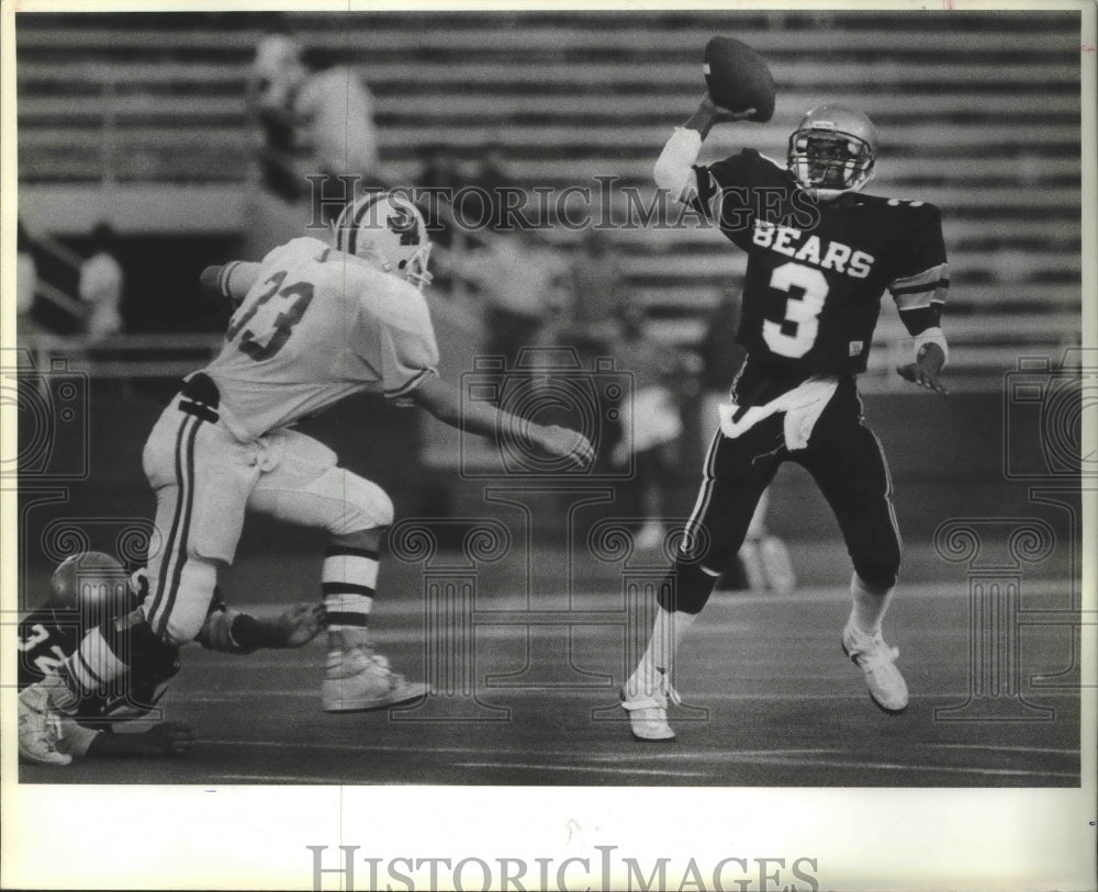 1986 Press Photo Edison and Madison play a high school football game - sas00678- Historic Images