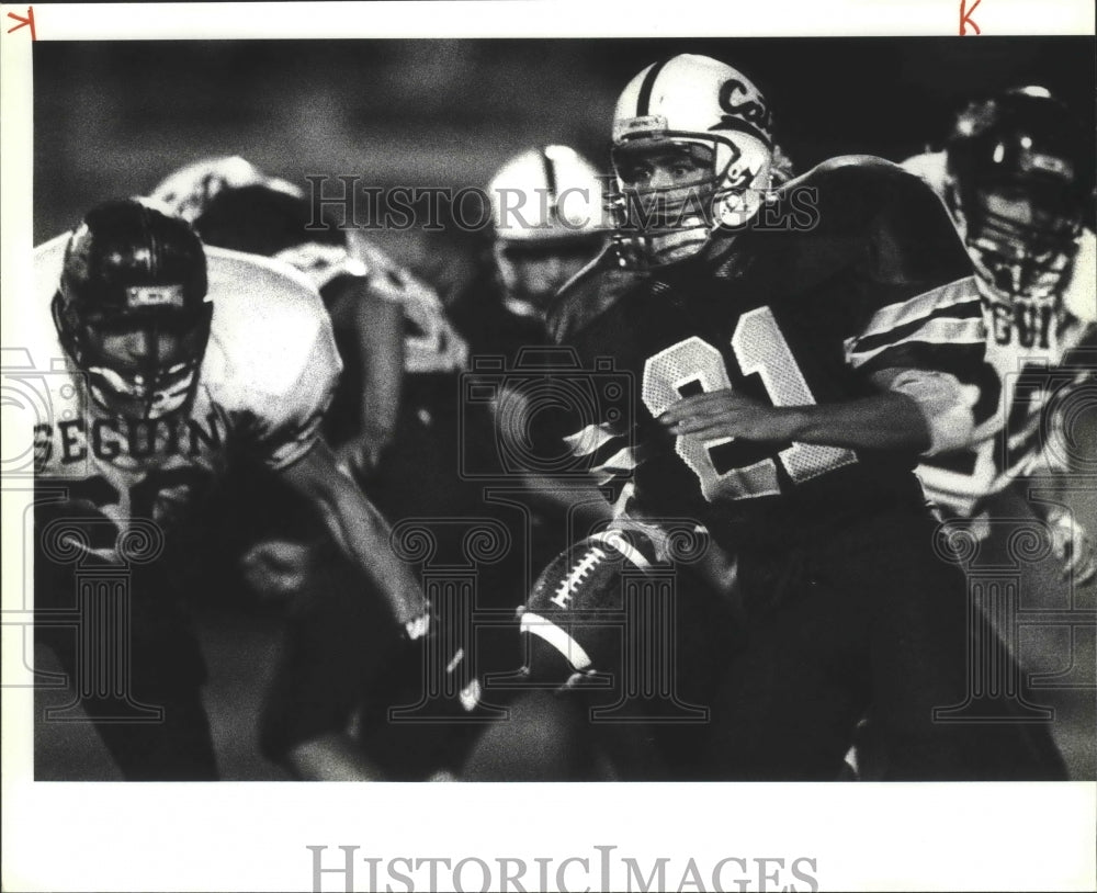 1992 Press Photo Seguin and South San play a high school football game- Historic Images