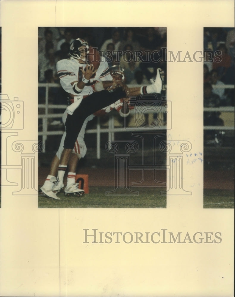 1988 Press Photo A Churchill HIgh School football player in action - sas00873- Historic Images