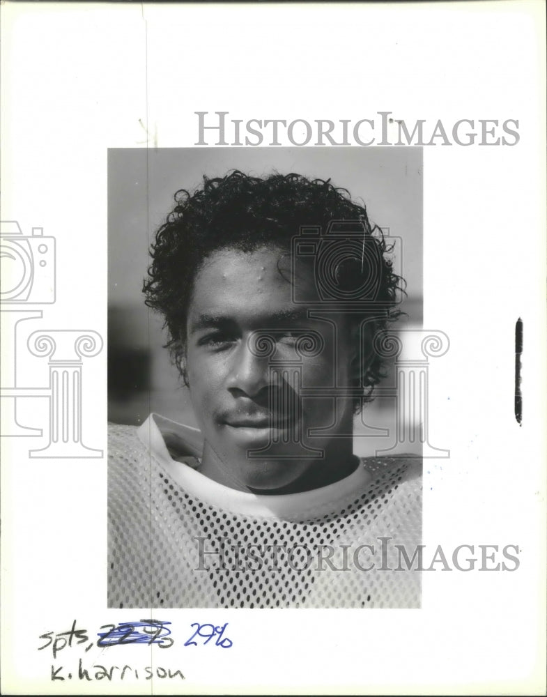 1988 Press Photo Judson High School football player Kevin Harrison - sas00879- Historic Images