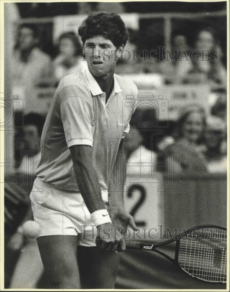 1985 Press Photo Pro Team Tennis men's singles player Hank Pfister - sas00905- Historic Images