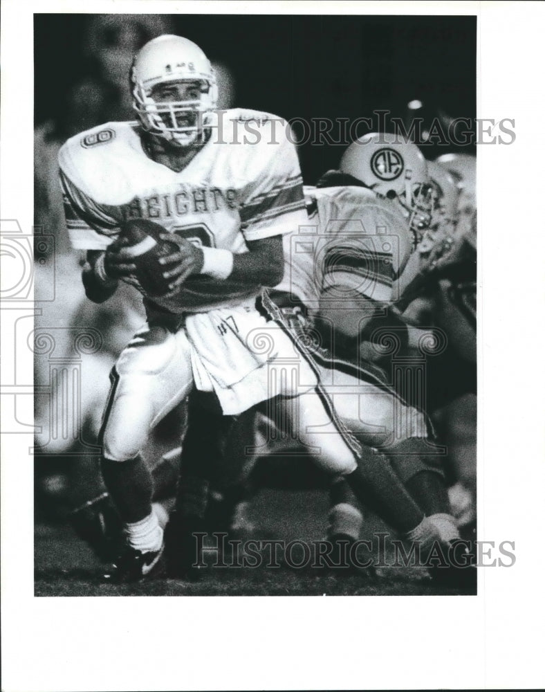 1990 Press Photo Alamo Heights and West Campus clash in a prep football game- Historic Images