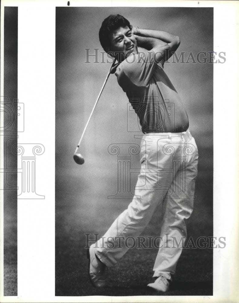 1987 Press Photo San Antonio City Golf Tournament champion Tom Garcia- Historic Images