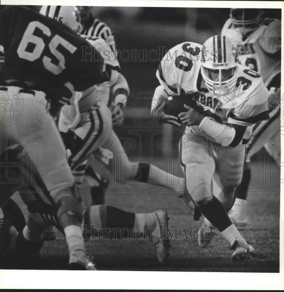 1985 Press Photo Madison plays Burbank in a high school football game- Historic Images