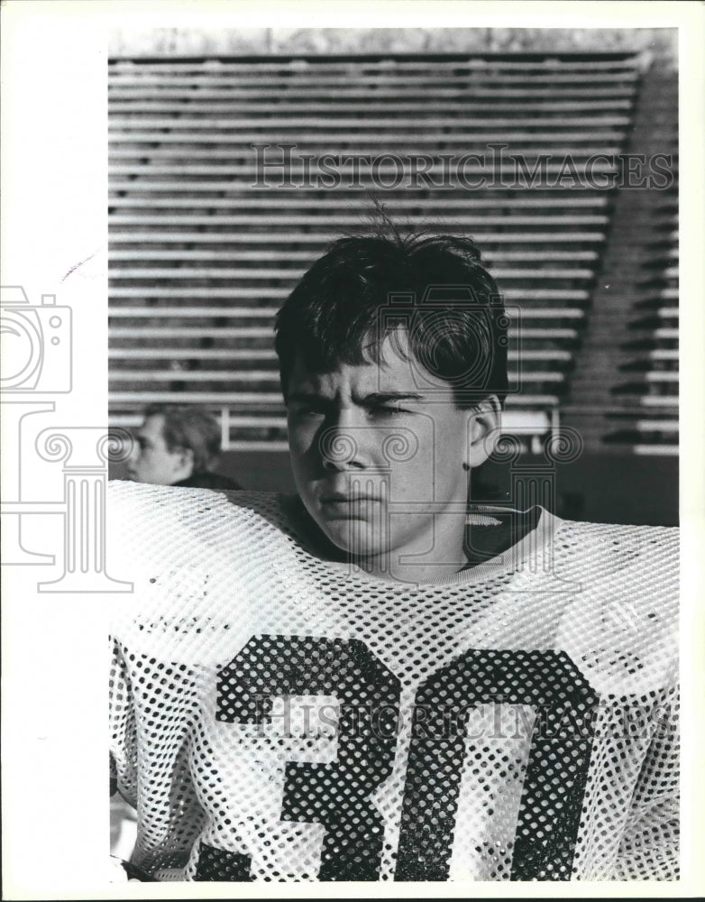 Press Photo High school football player Andy DuBois - sas01224- Historic Images