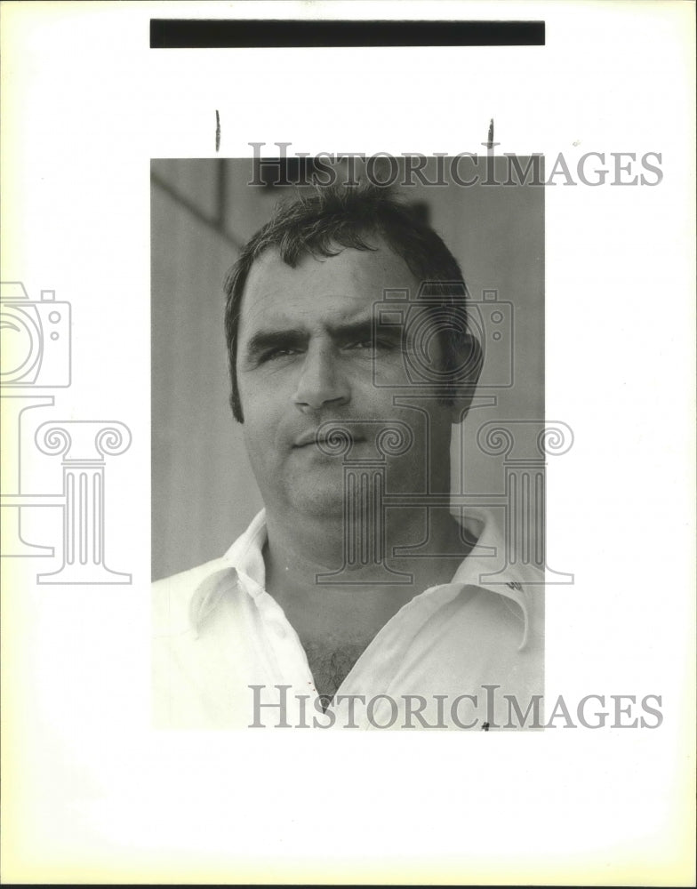 1986 Press Photo MacArthur High School football coach John Osborne - sas01327- Historic Images