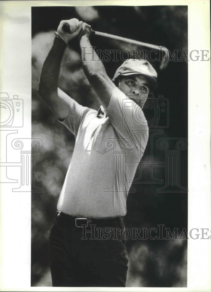 1987 Press Photo Golfer Marty Martinez in action - sas01342- Historic Images