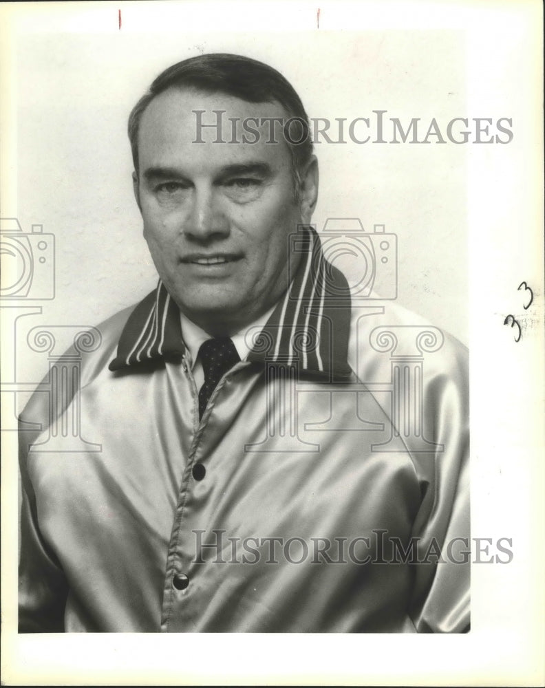 1985 Press Photo San Antonio Gunslingers football assistant coach Harry Lander- Historic Images