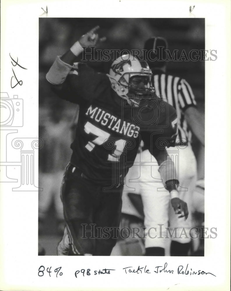 1988 Press Photo Jefferson High School football player John Robinson- Historic Images