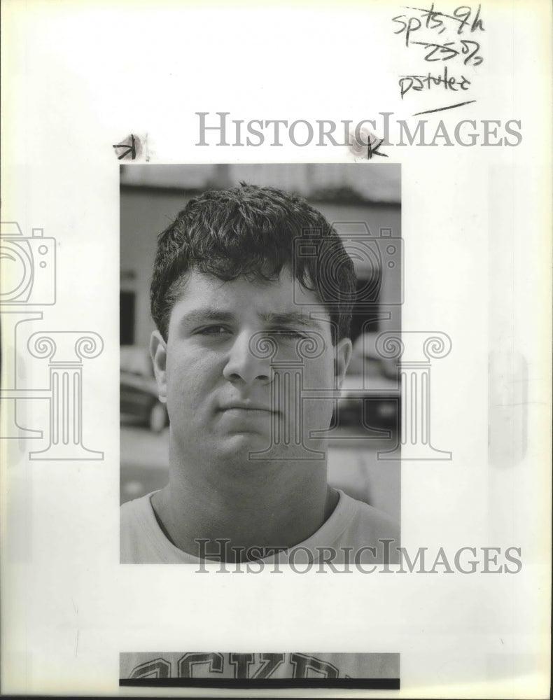 1988 Press Photo Judson High School football player Jimmy Patulea - sas01381- Historic Images