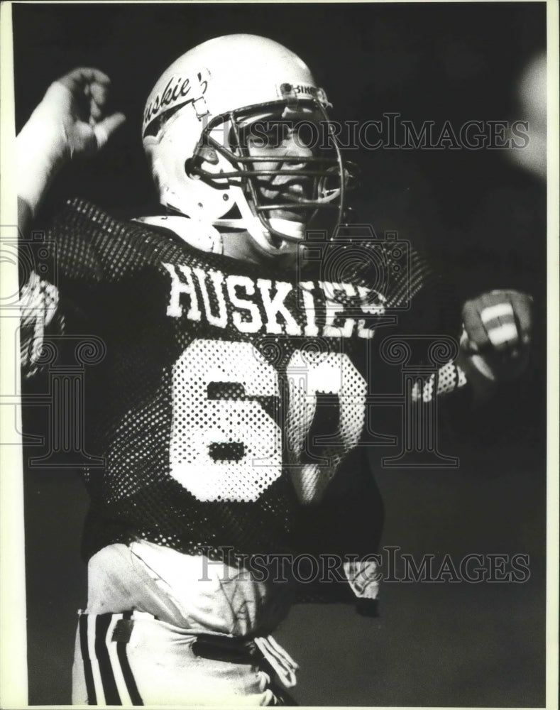 1986 Press Photo Holmes High School football player Alex Jasso - sas01402- Historic Images