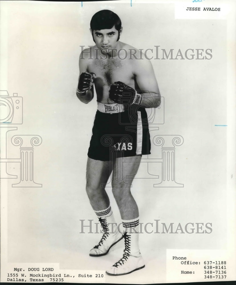 Press Photo Boxer Jesse Avalos - sas01614