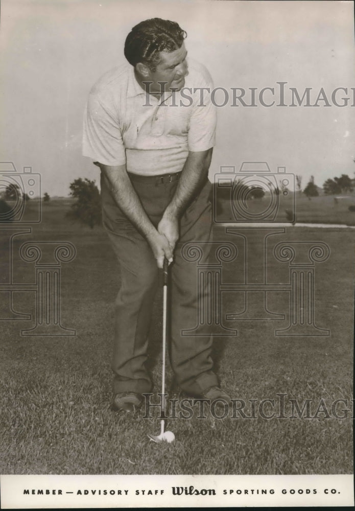 Press Photo Pro golfer Ed (Porky) Oliver - sas01647- Historic Images