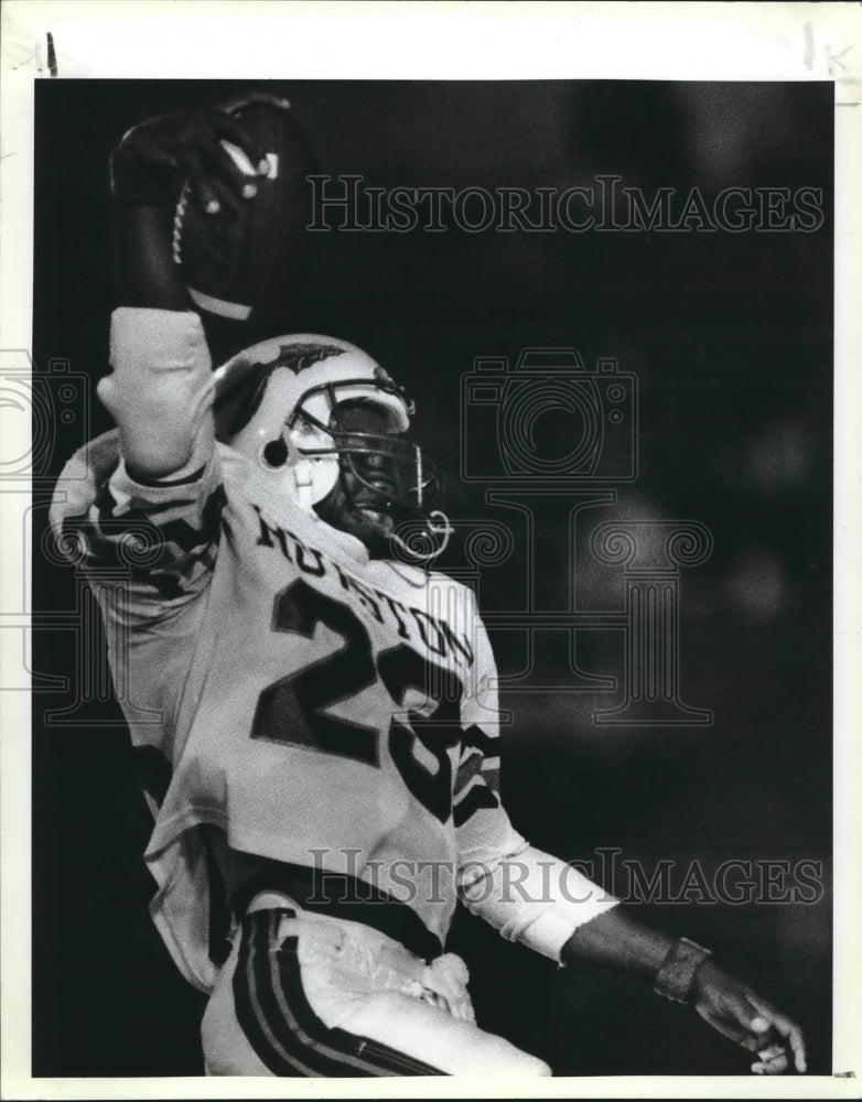 1988 Press Photo Fox Tech High football player Rogea Hill vs. Sam Houston- Historic Images