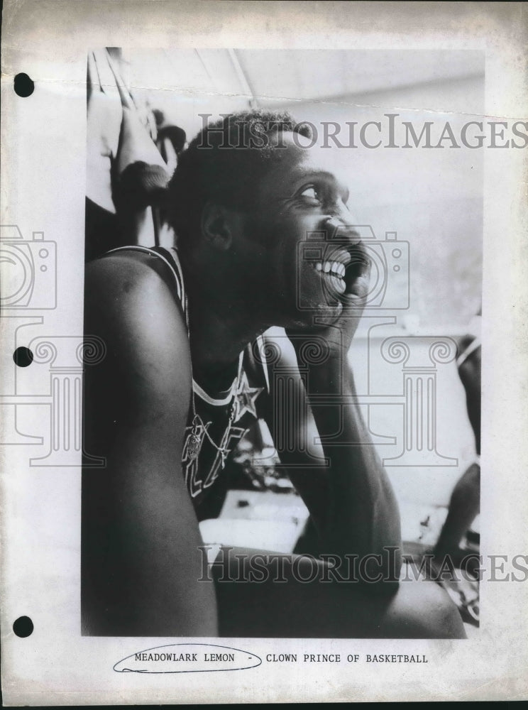 Press Photo &quot;Clown Prince of Basketball&quot; Meadowlark Lemon of the Globetrotters- Historic Images