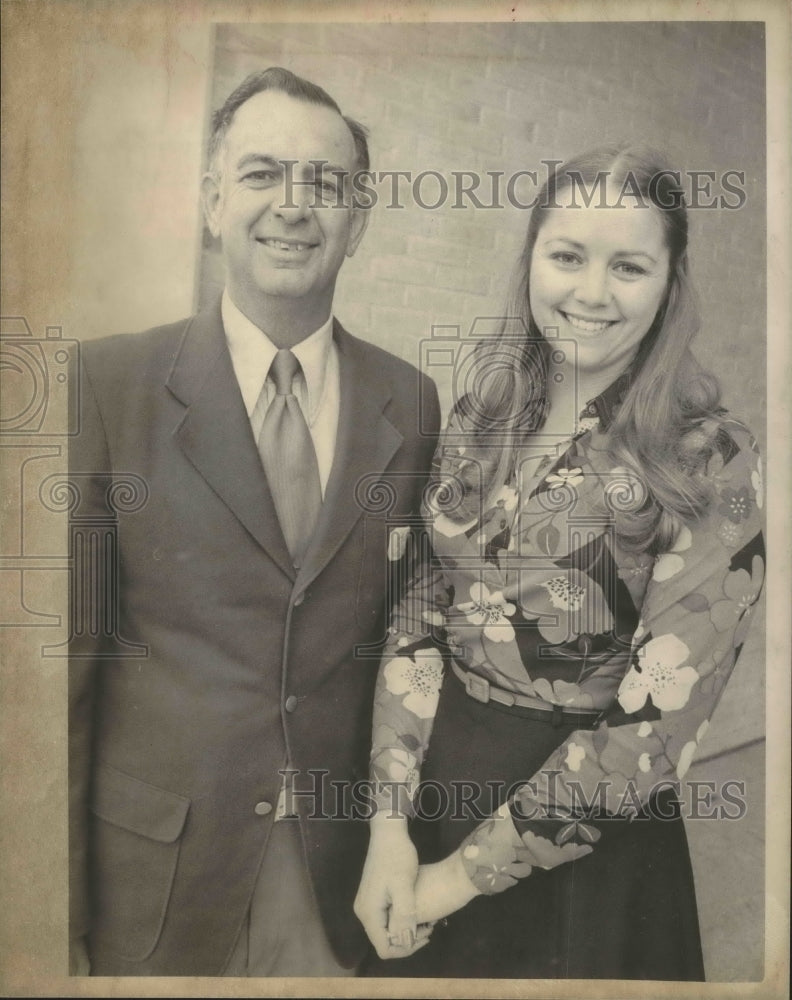 Press Photo Clemens High James R. Leonard and Lynn Dodge - sas01858- Historic Images