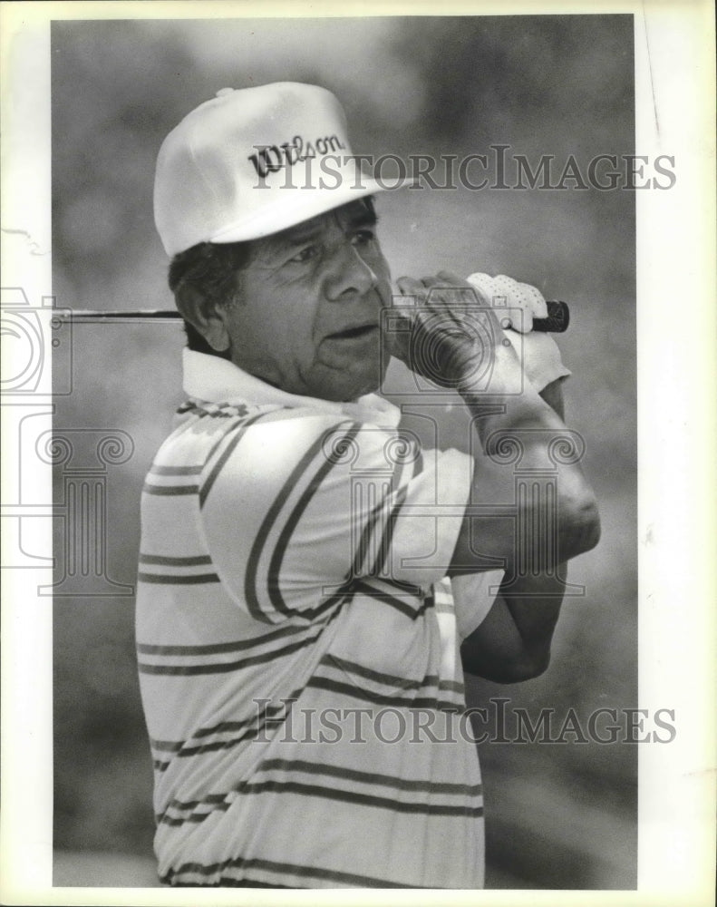 1988 Press Photo Senior PGA golfer Joe Jimenez at Dominion - sas01898- Historic Images