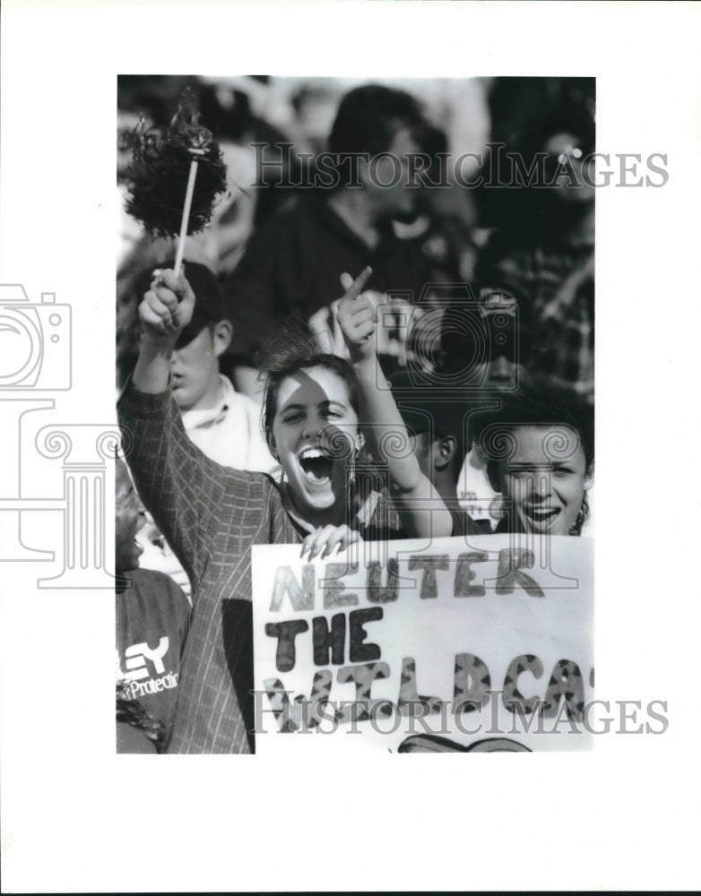 1993 Press Photo Judson High football fans at Floyd Casey Stadium in Waco- Historic Images