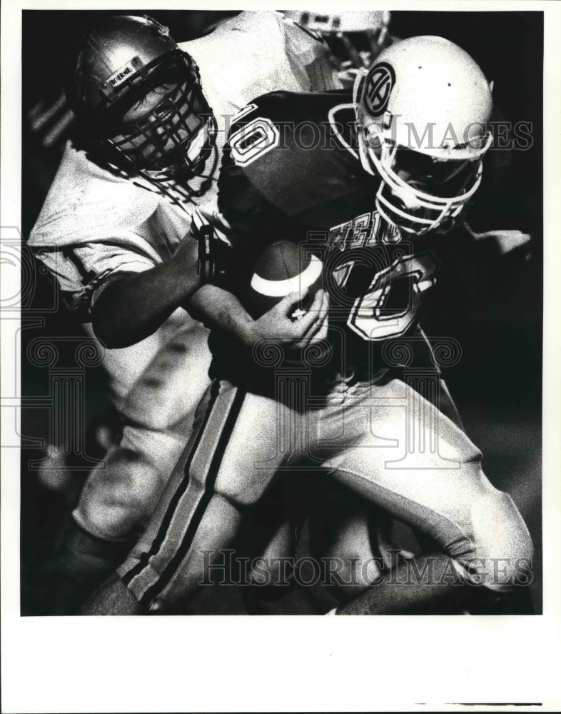 1993 Press Photo Boerne and Alamo Heights play a high school football game- Historic Images