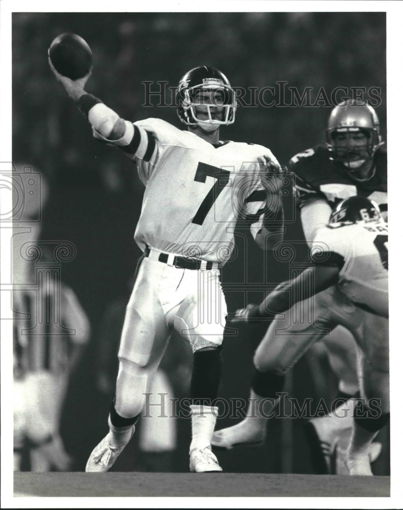 1988 Press Photo New York Jets quarterback Ken O'Brien - sas01997- Historic Images