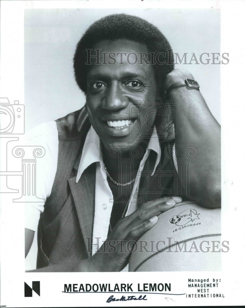 Press Photo Harlem Globetrotters star Meadowlark Lemon - sas02029- Historic Images