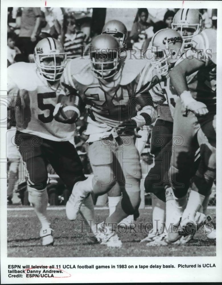 1982 Press Photo UCLA football player Danny Andrews - sas02068- Historic Images