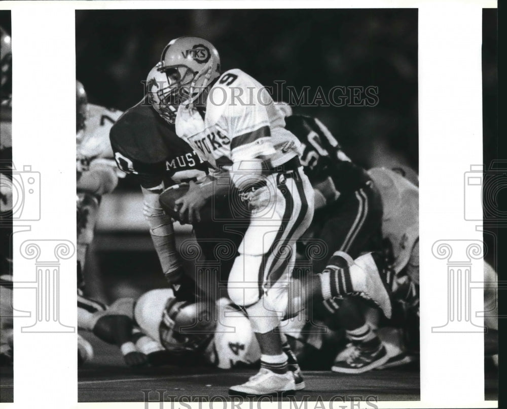 1989 Press Photo Lanier High School football player George DeHoyos - sas02193- Historic Images