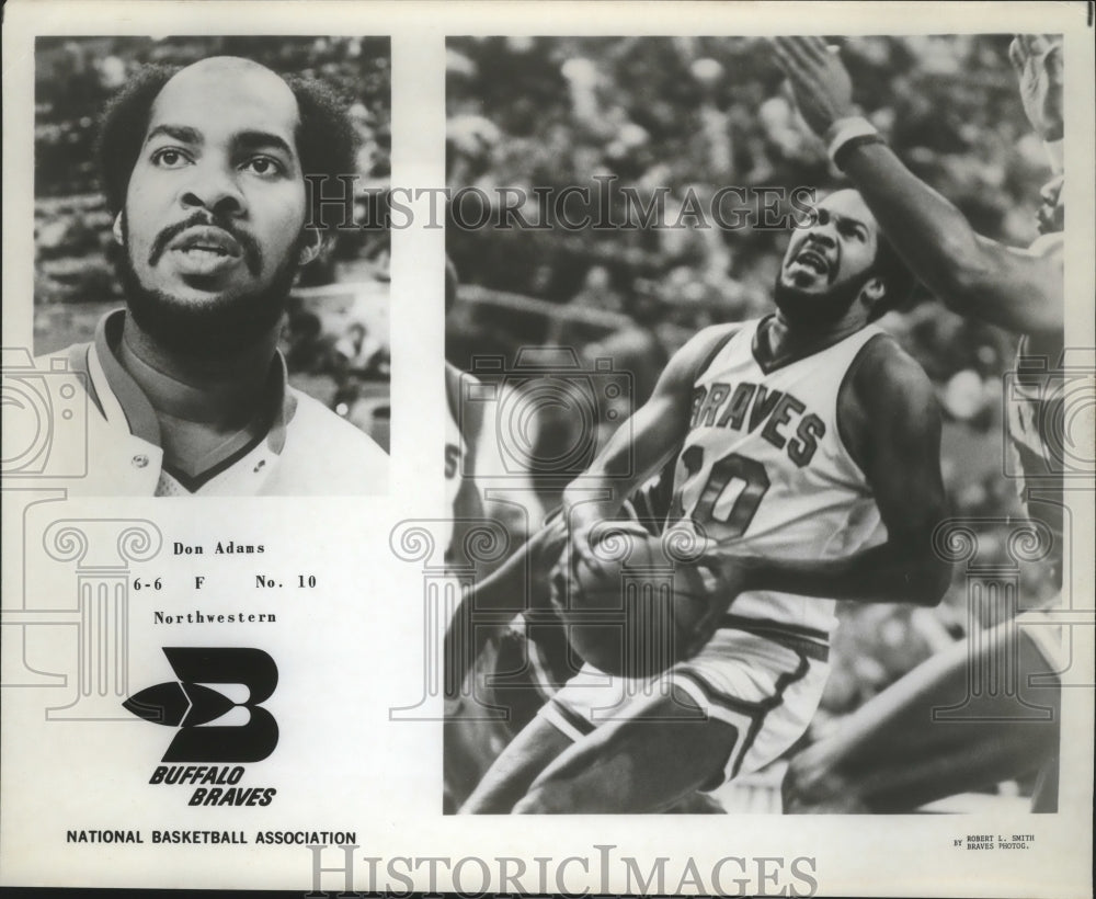 Press Photo Buffalo Braves basketball forward Don Adams - sas02267- Historic Images