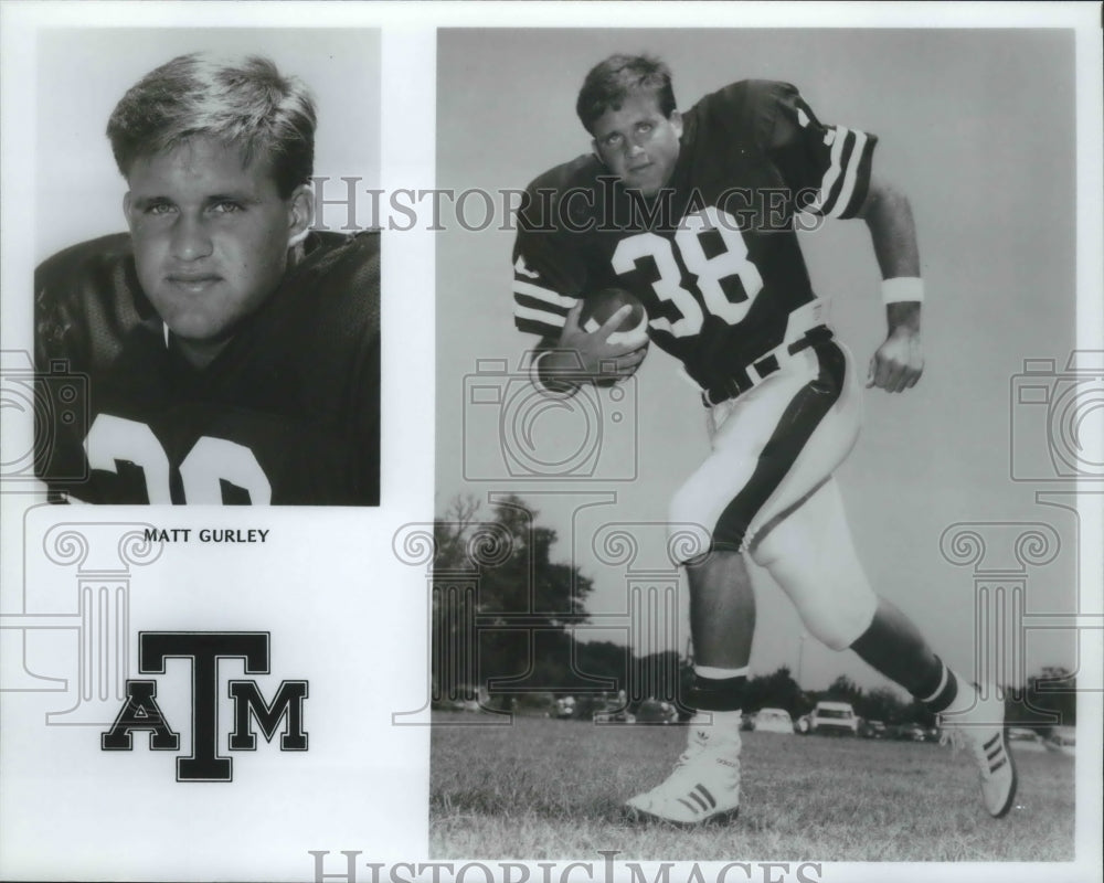 Press Photo Matt Gurley, ATM, Football - sas02448- Historic Images