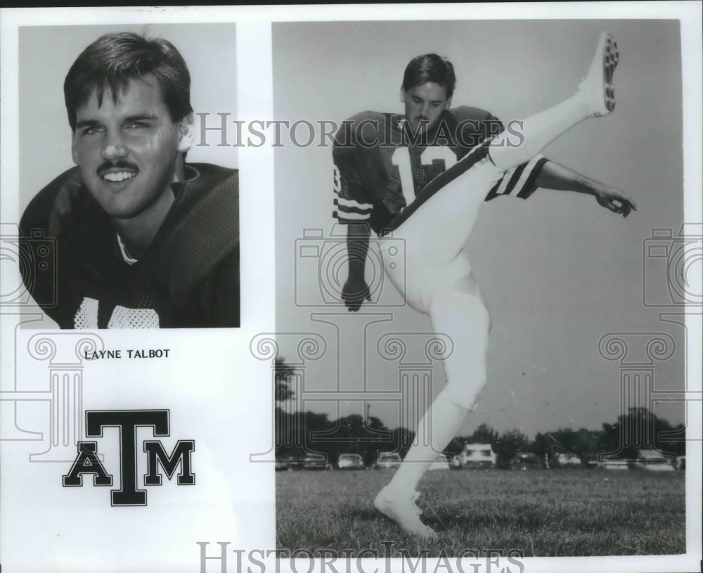 Press Photo Layne Talbot, ATM, Football - sas02451- Historic Images