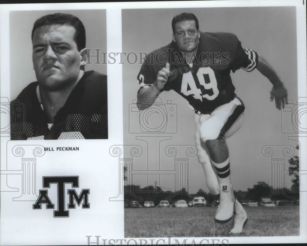 Press Photo Bill Peckman, ATM, Football - sas02452- Historic Images