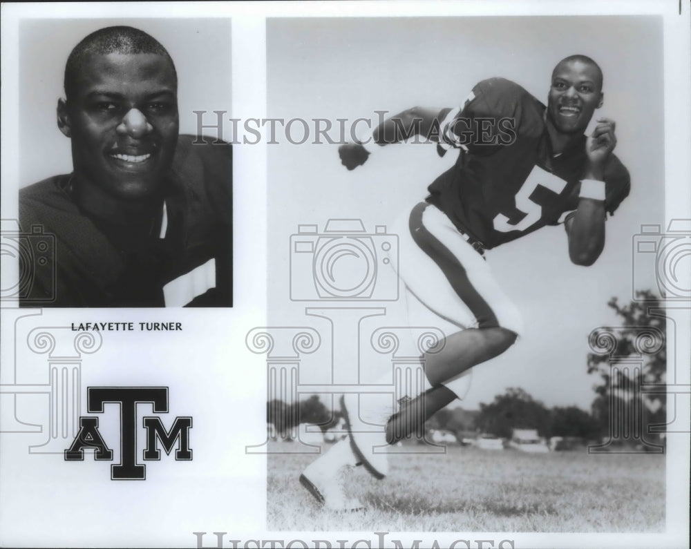 Press Photo Lafayette Turner, ATM, Football - sas02459- Historic Images