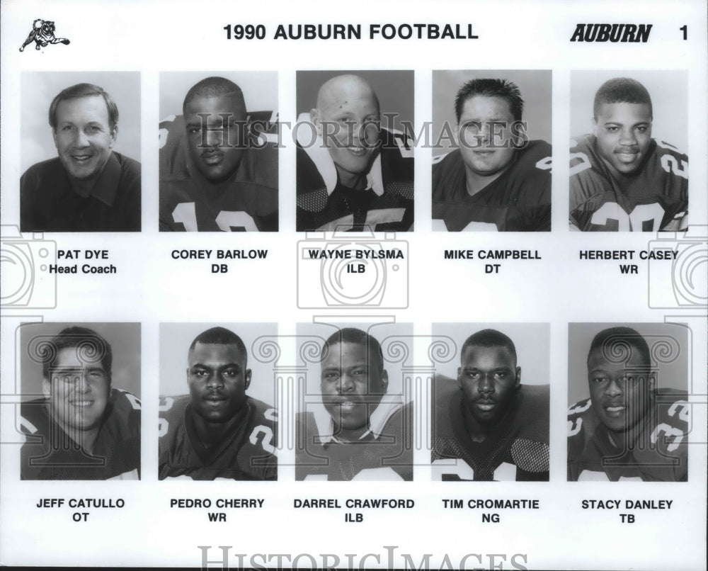 1990 Promo Photo Auburn Football Team - sas02482- Historic Images