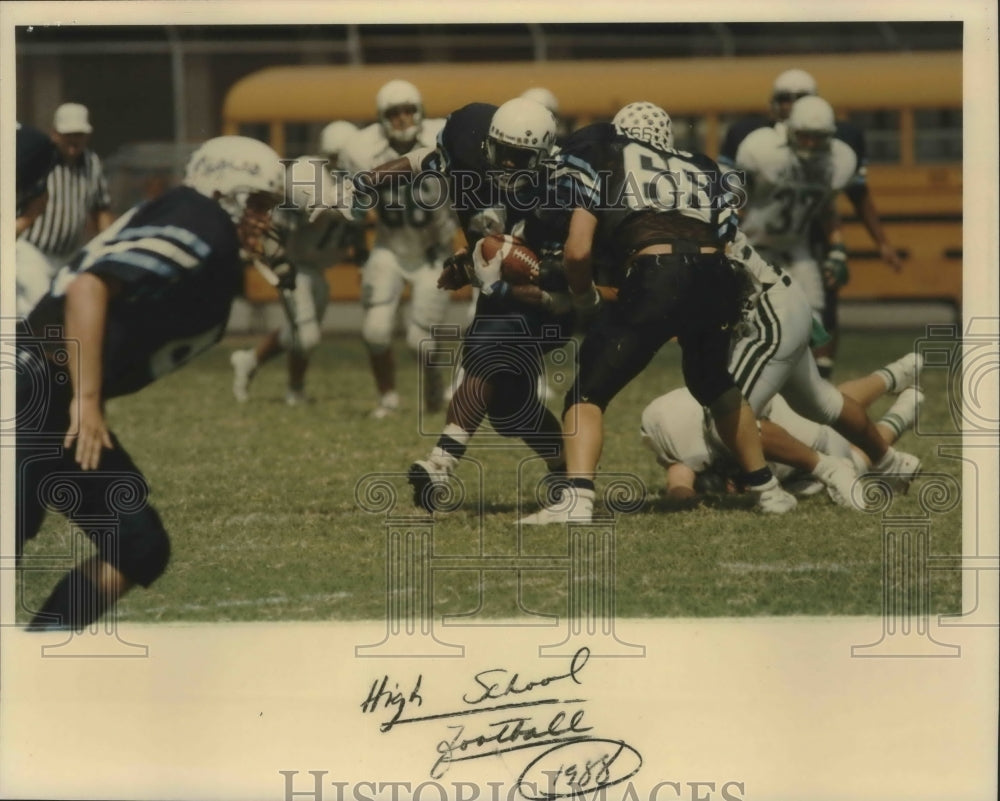 1988 Press Photo Two high school football teams play a game - sas02509- Historic Images