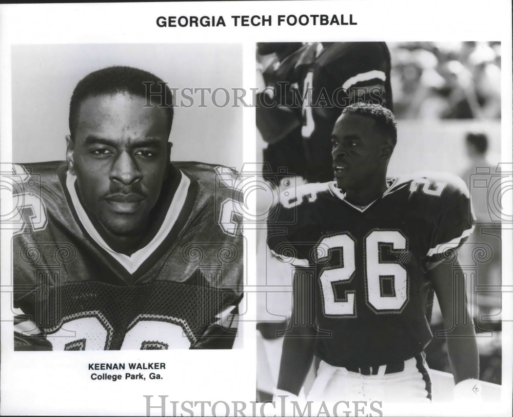 Press Photo Georgia Tech football player Keenan Walker of College Park, Georgia- Historic Images