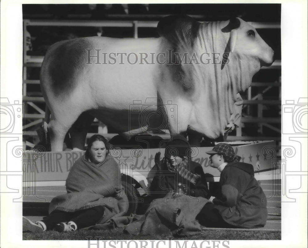 1993 Press Photo Football spectators, Little General, Northeast Stadium- Historic Images