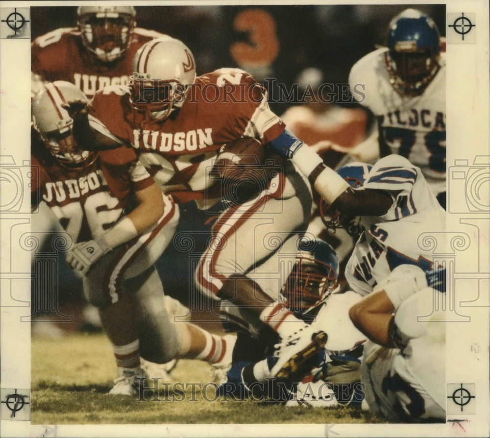 1992 Press Photo Top-ranked Judson and Temple play a high school football game- Historic Images