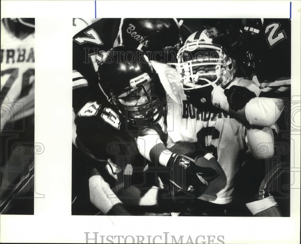 1992 Press Photo Burbank &amp; Edison Football Game at Alamo Stadium - sas02689- Historic Images