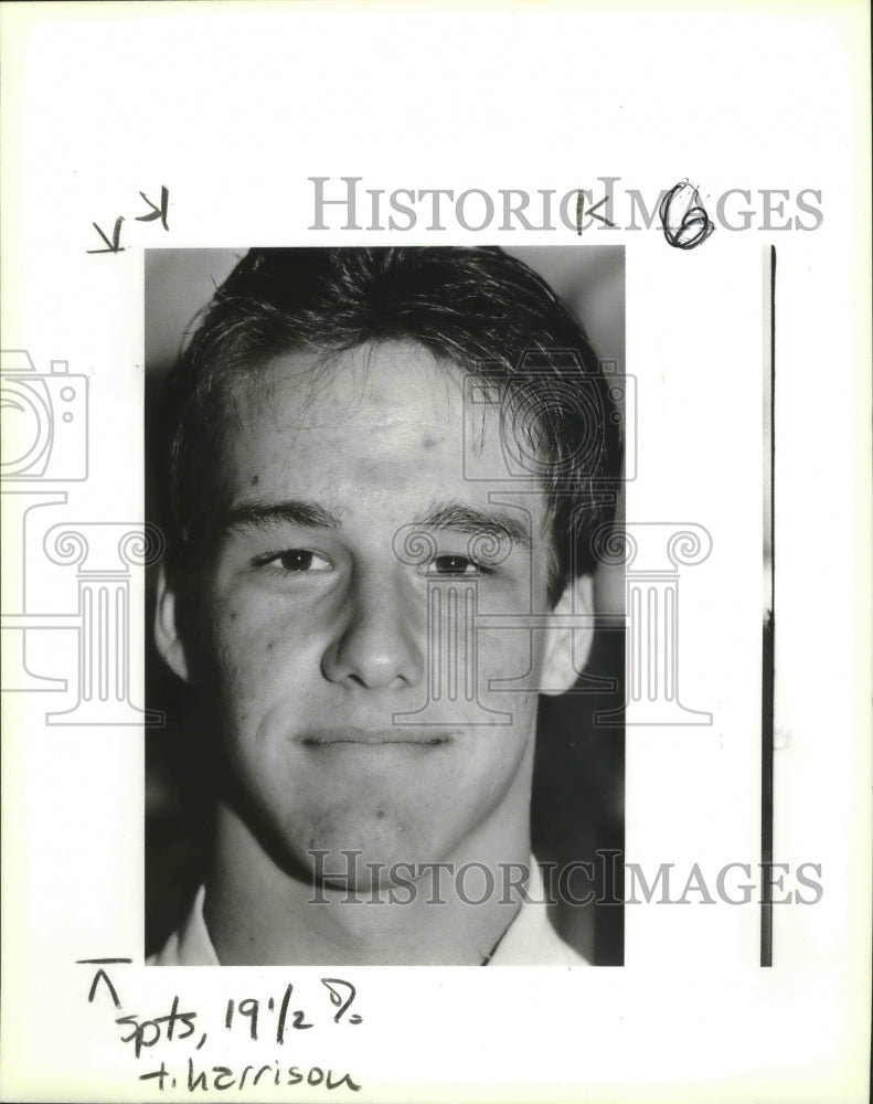 1988 Press Photo Judson High football player Todd Harrison - sas02755- Historic Images