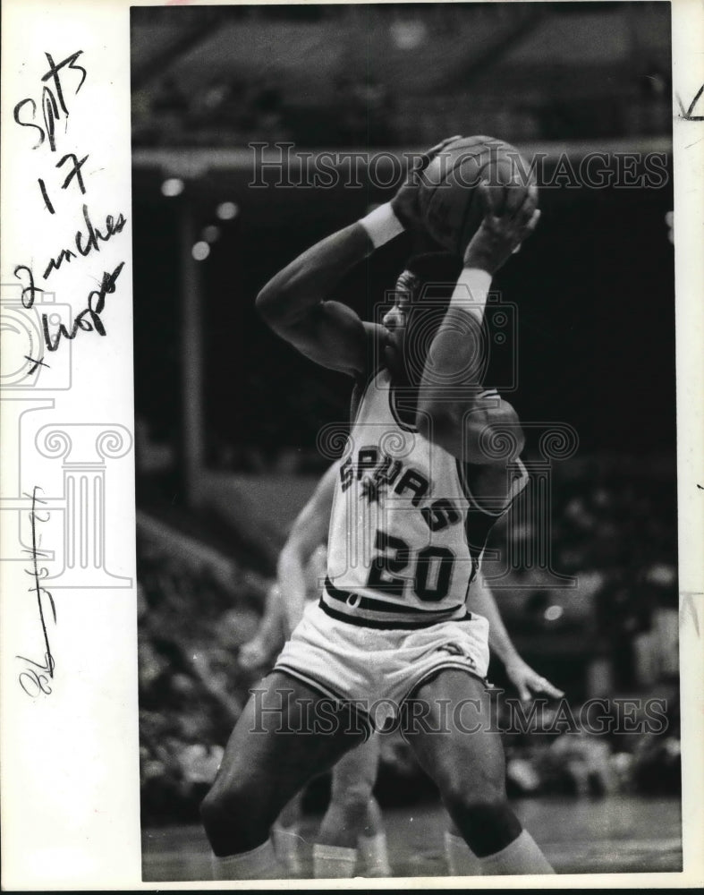 1983 Press Photo 20 Gene Banks, Basketball - sas02925- Historic Images